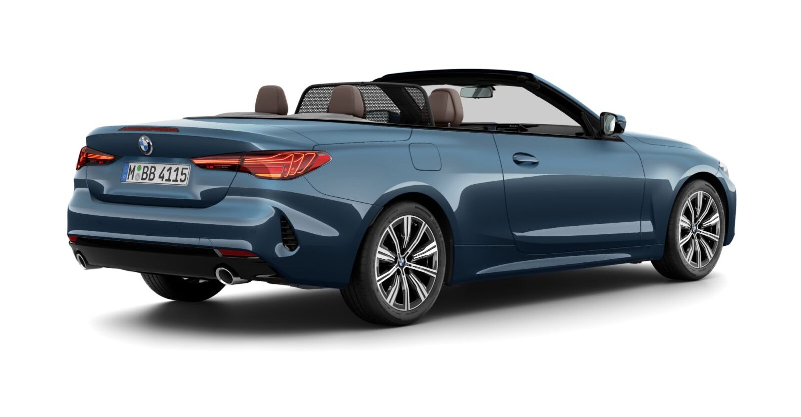 BMW BMW 4er in Blau von hinten BMW BMW 4er in Blau von hinten