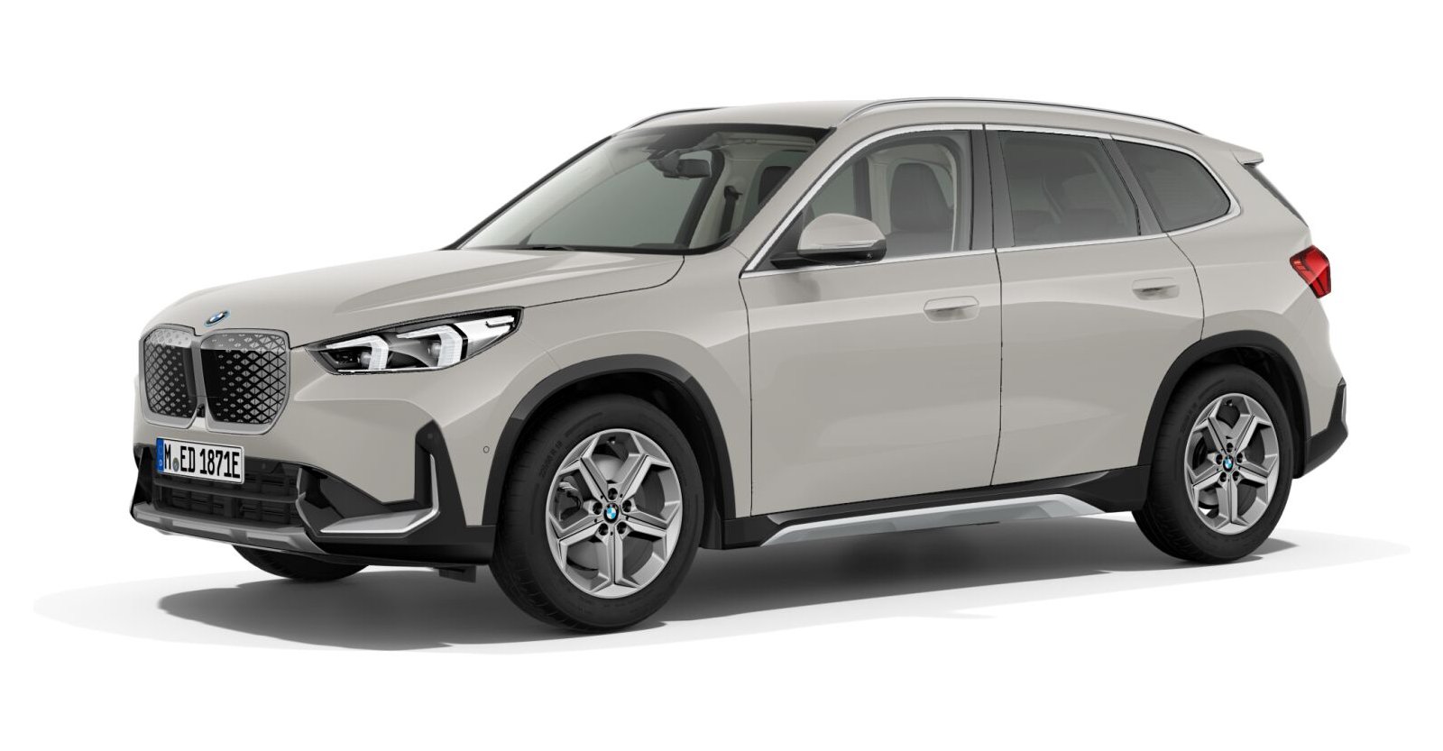 BMW iX1 xDrive30 in Grau von vorne BMW iX1 xDrive30 in Grau von vorne