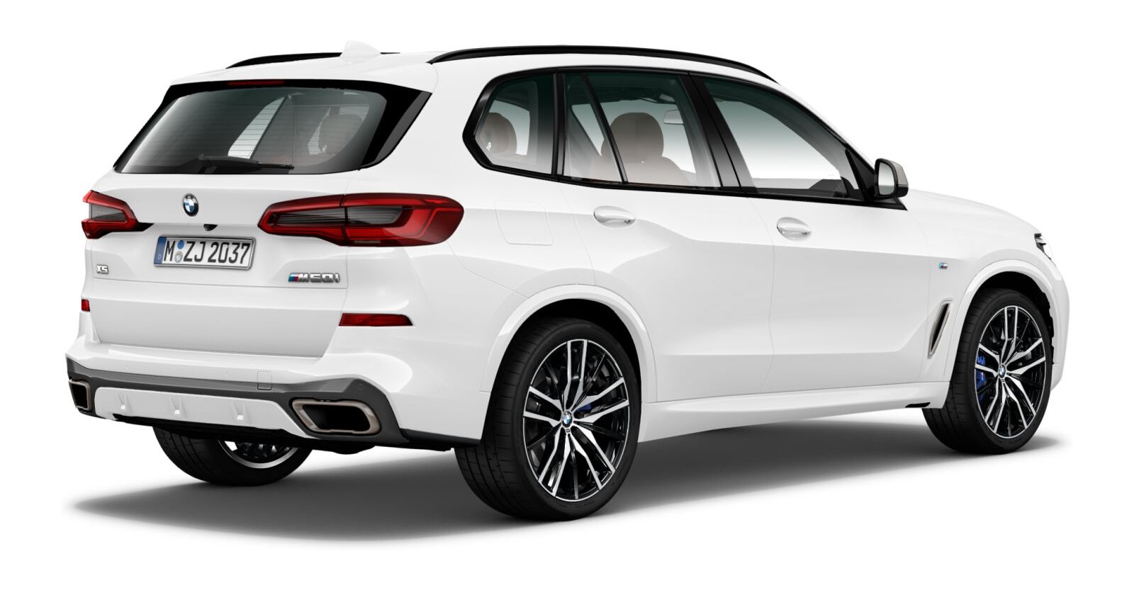 BMW BMW X in Weiß von hinten BMW BMW X in Weiß von hinten