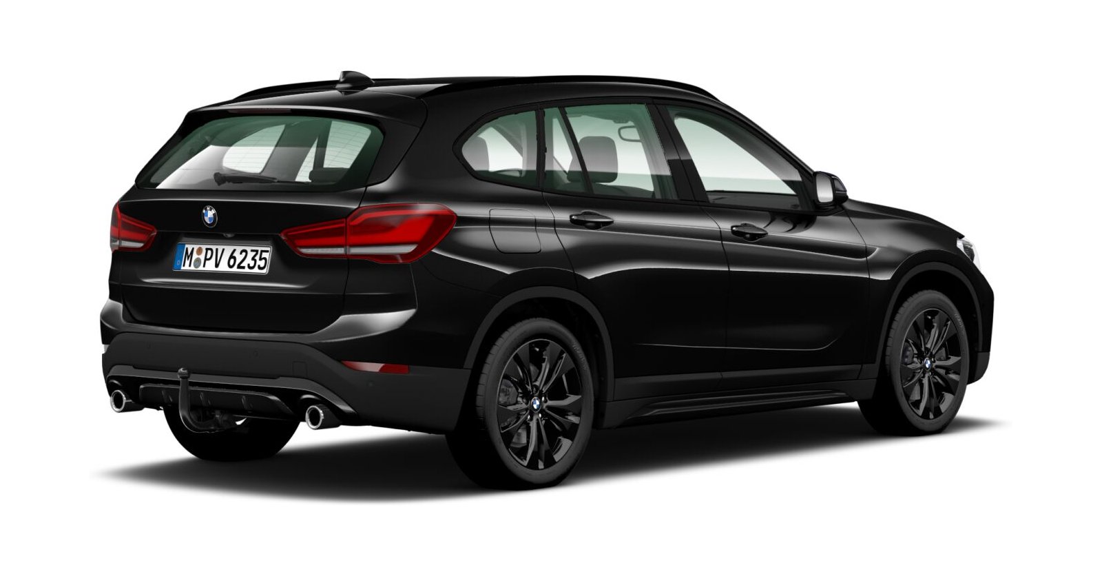 BMW BMW X in Schwarz von hinten BMW BMW X in Schwarz von hinten