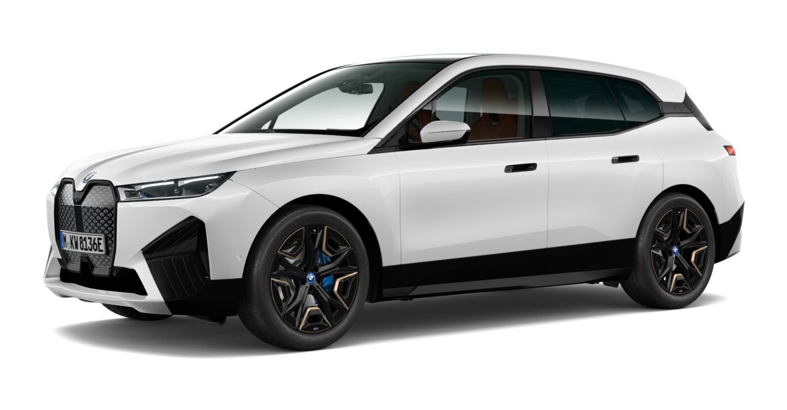 BMW BMW I in Weiß von vorne BMW BMW I in Weiß von vorne