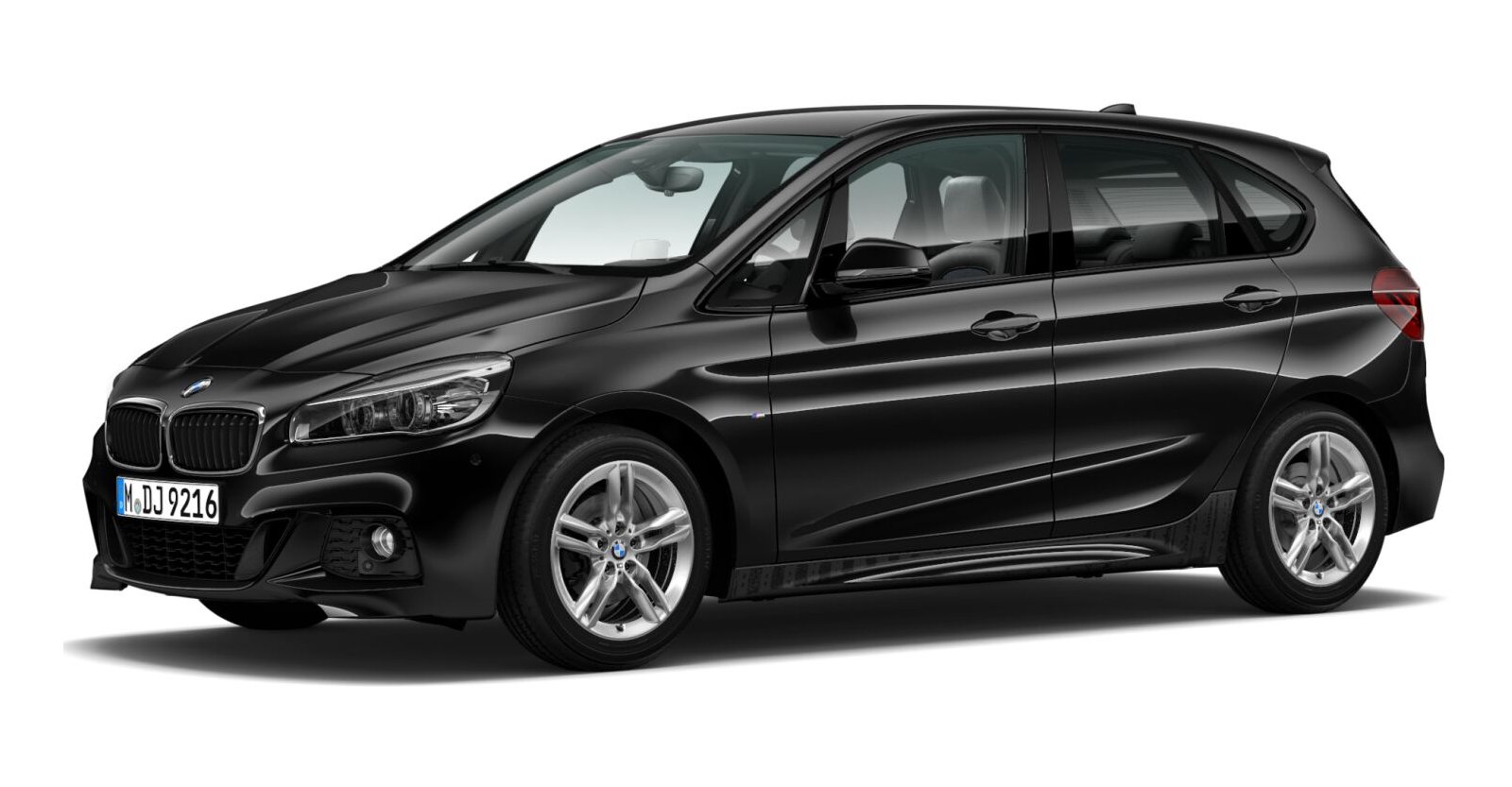 BMW BMW 2er in Schwarz von vorne BMW BMW 2er in Schwarz von vorne