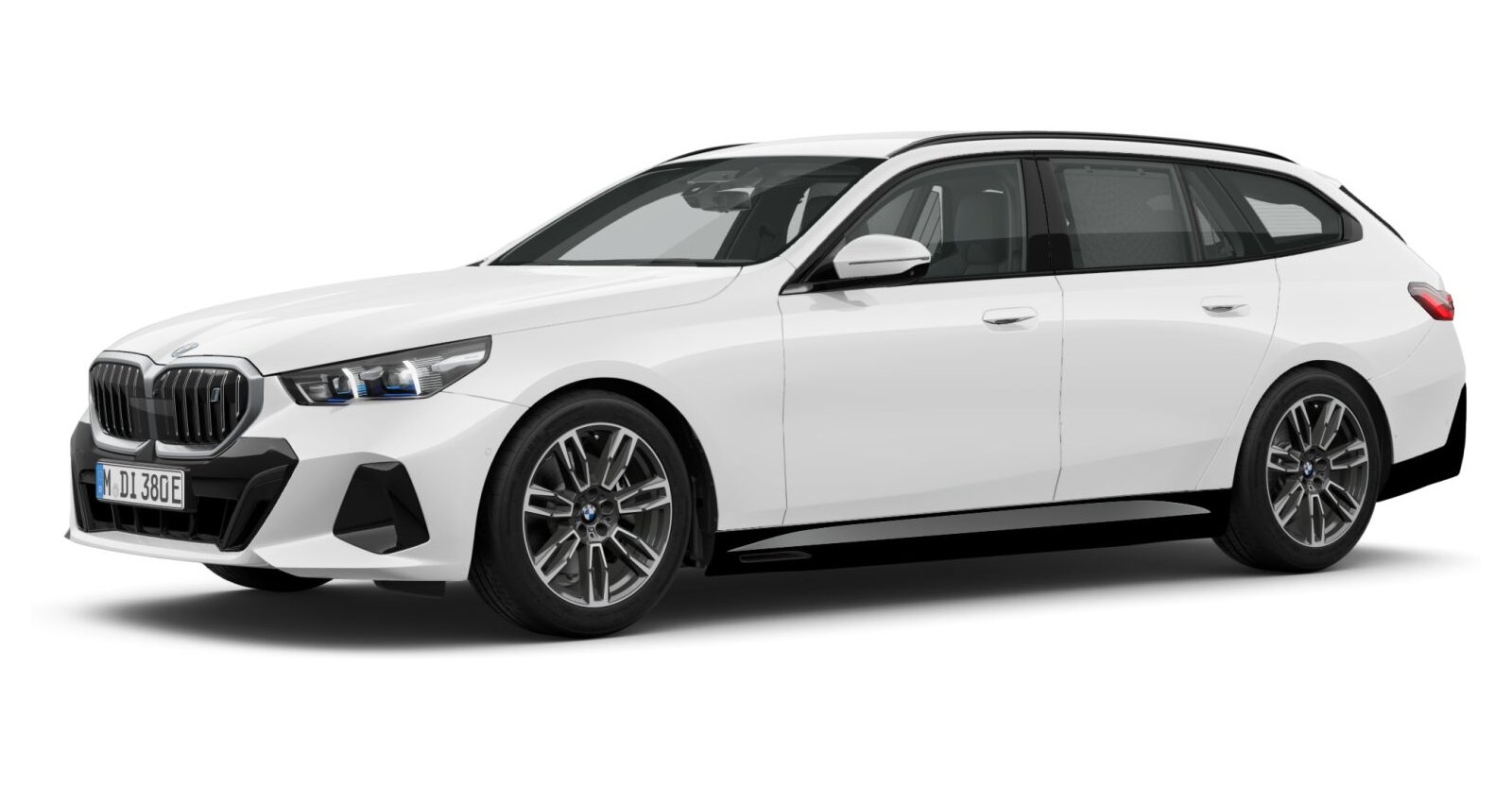BMW i5 eDrive40 Touring in Weiß von vorne BMW i5 eDrive40 Touring in Weiß von vorne