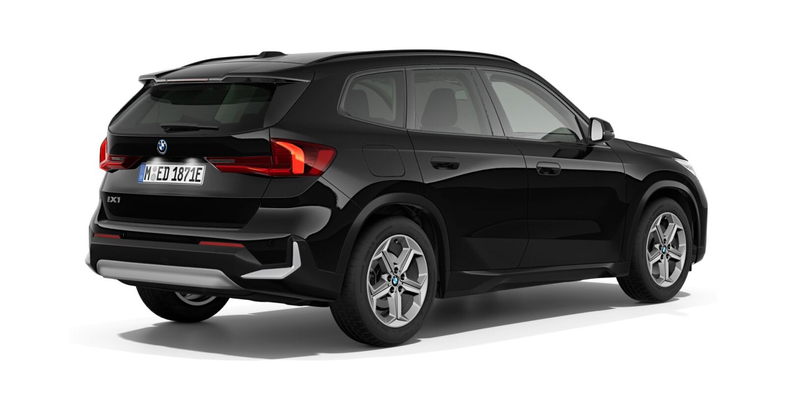 BMW BMW I in Schwarz von hinten BMW BMW I in Schwarz von hinten