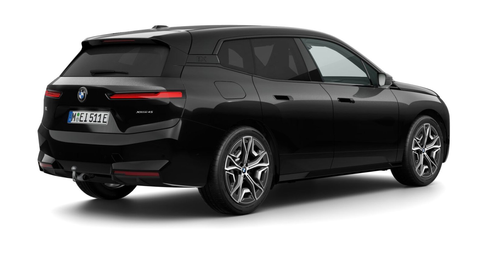BMW BMW I in Schwarz von hinten BMW BMW I in Schwarz von hinten