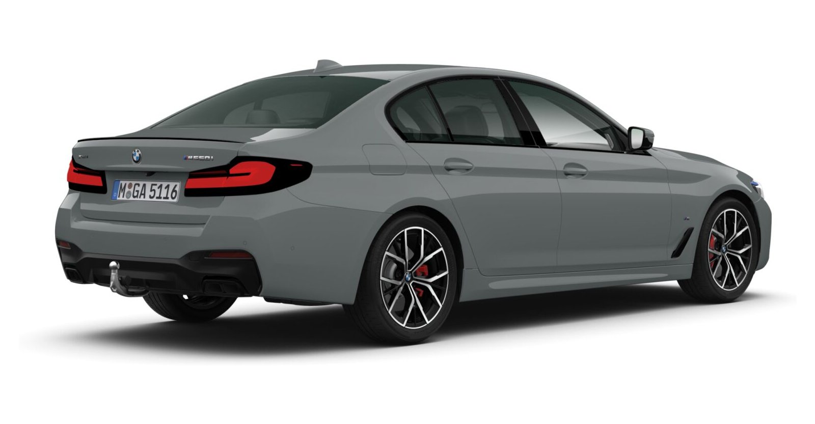 BMW BMW 5er in Grau von hinten BMW BMW 5er in Grau von hinten