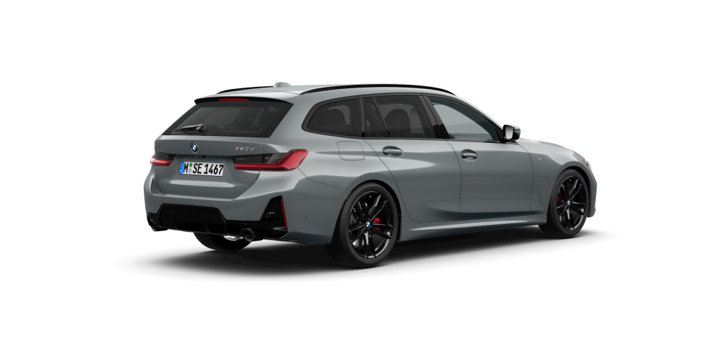 BMW BMW 3er in Grau von hinten BMW BMW 3er in Grau von hinten