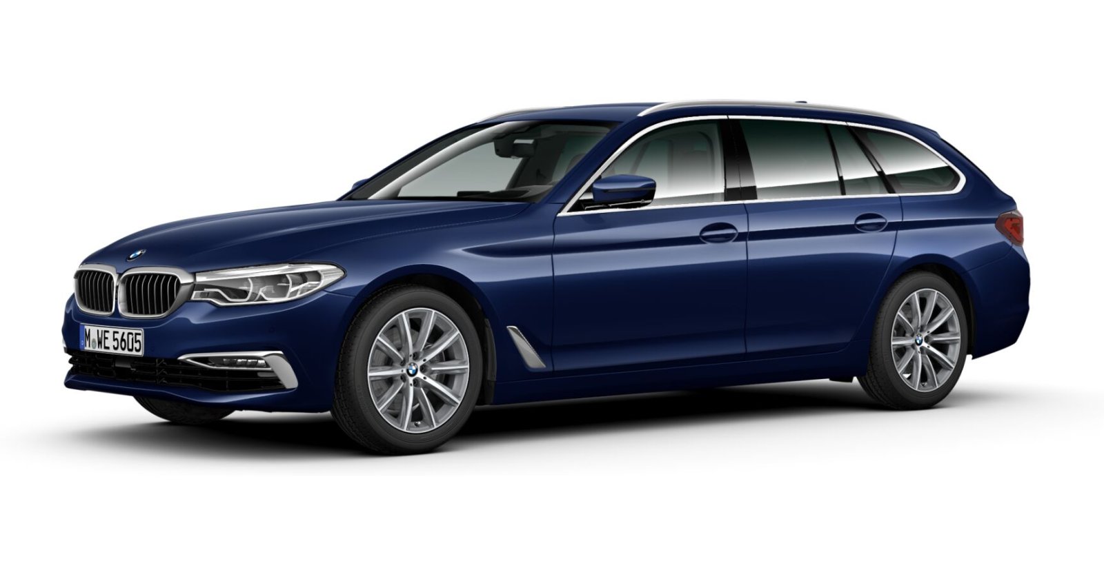 BMW BMW 5er in Blau von vorne BMW BMW 5er in Blau von vorne