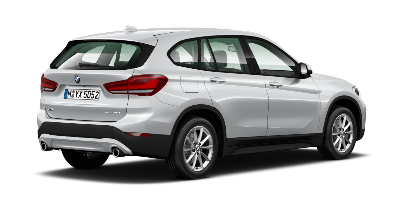 BMW BMW X in Silber von hinten BMW BMW X in Silber von hinten
