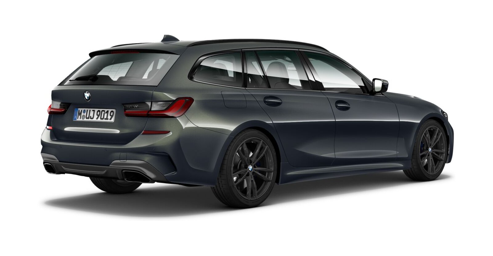 BMW BMW 3er in Grau von hinten BMW BMW 3er in Grau von hinten