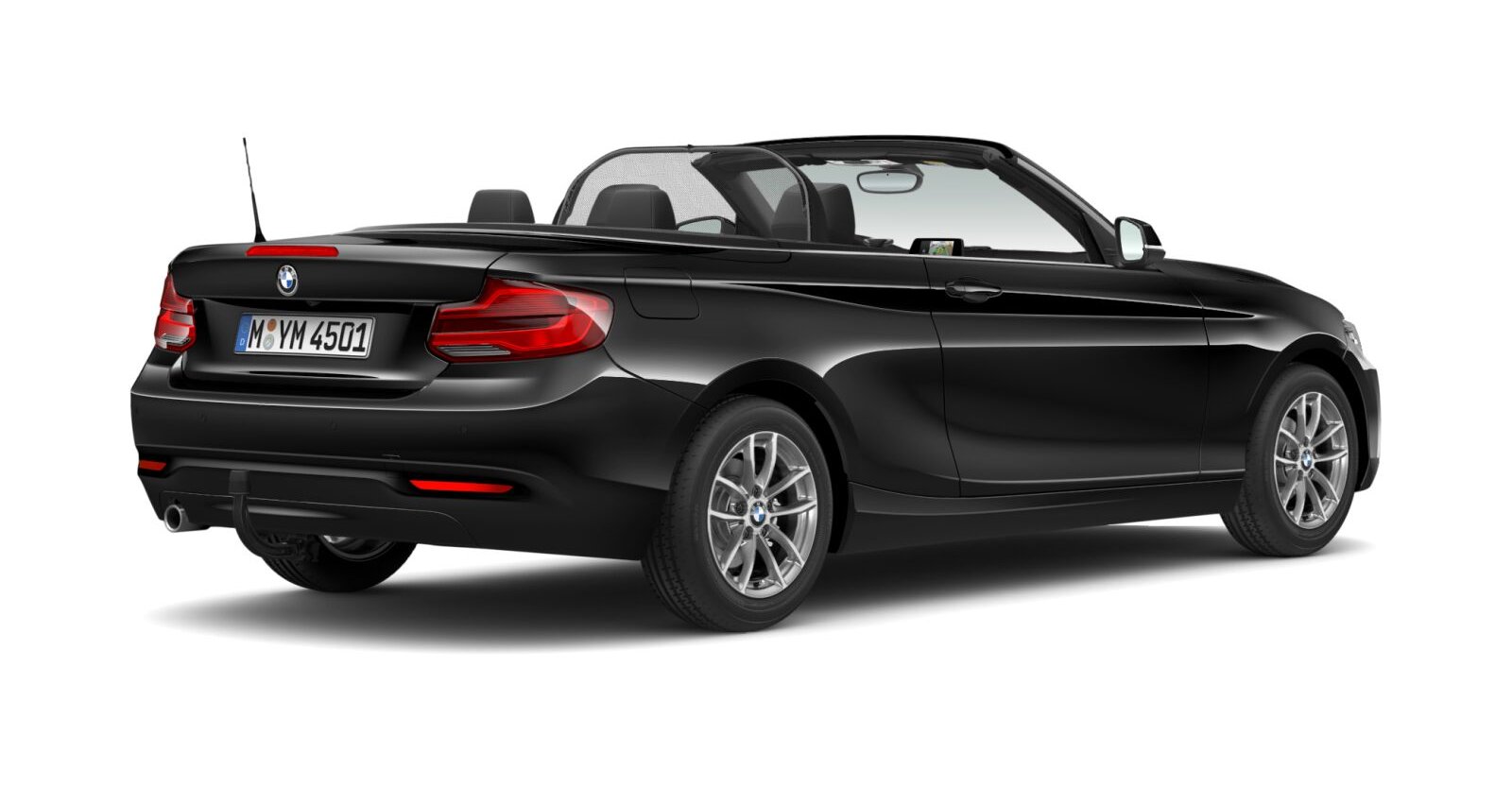BMW BMW 2er in Schwarz von hinten BMW BMW 2er in Schwarz von hinten