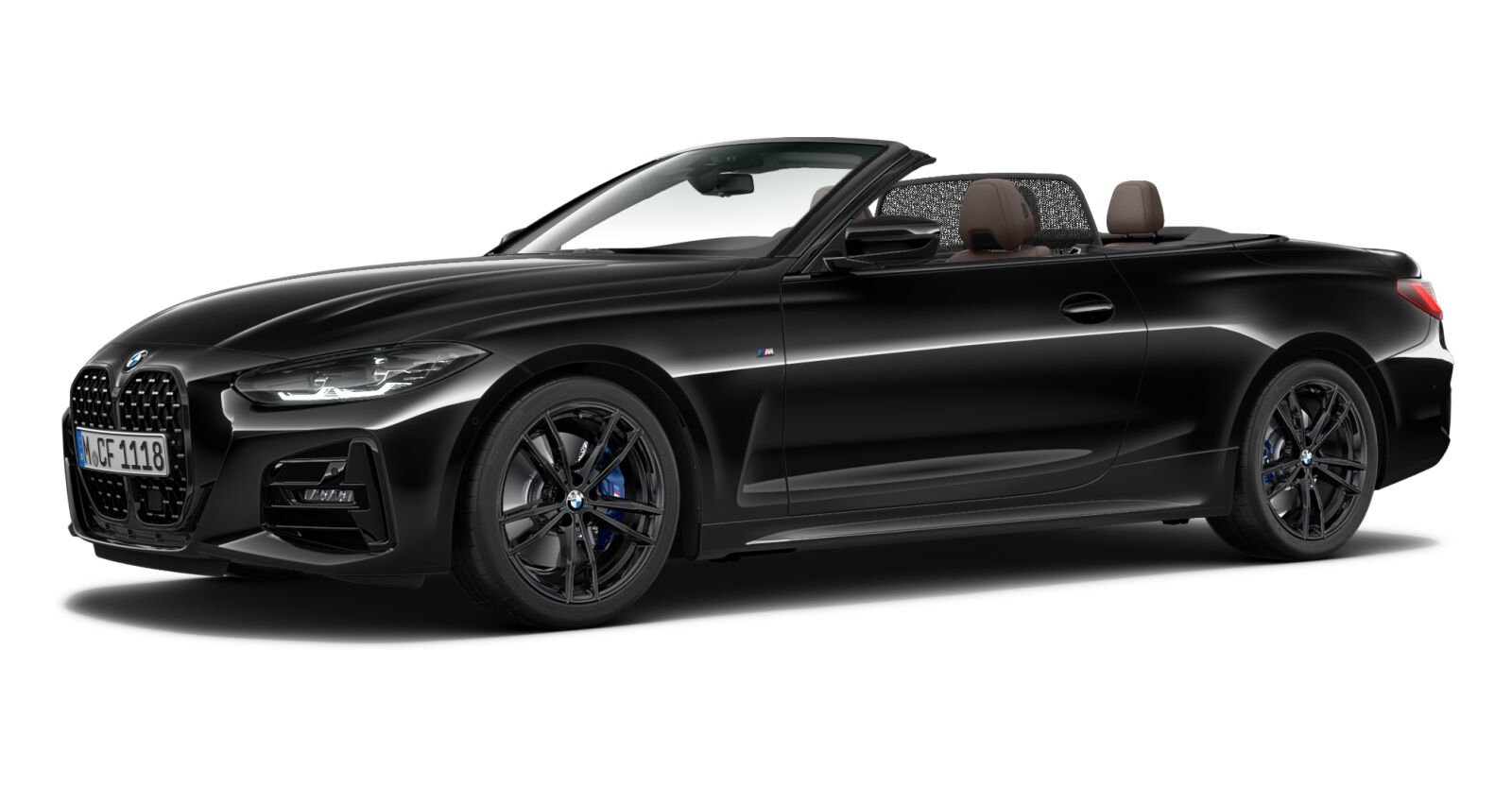BMW BMW 4er in Schwarz von vorne BMW BMW 4er in Schwarz von vorne
