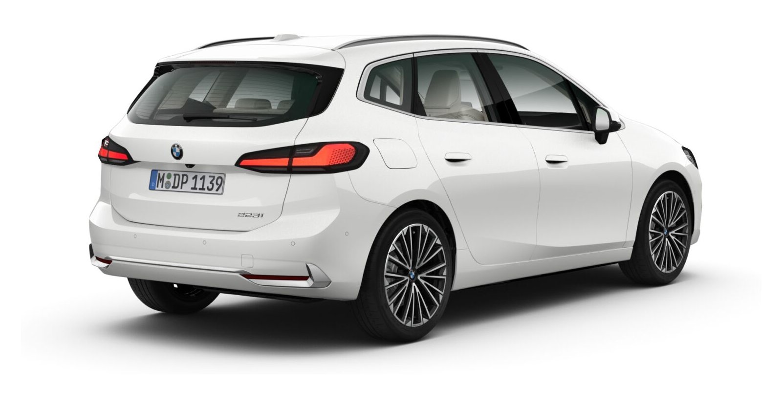 BMW BMW 2er in Weiß von hinten BMW BMW 2er in Weiß von hinten