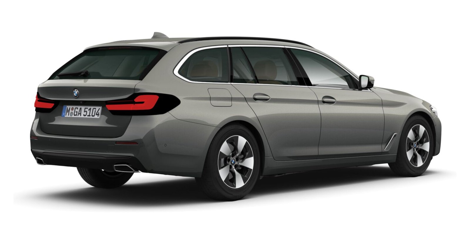BMW BMW 5er in Grau von hinten BMW BMW 5er in Grau von hinten