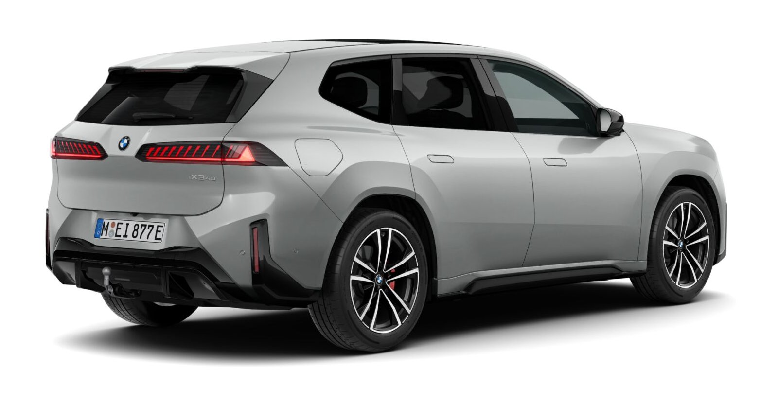 BMW BMW I in Grau von hinten BMW BMW I in Grau von hinten