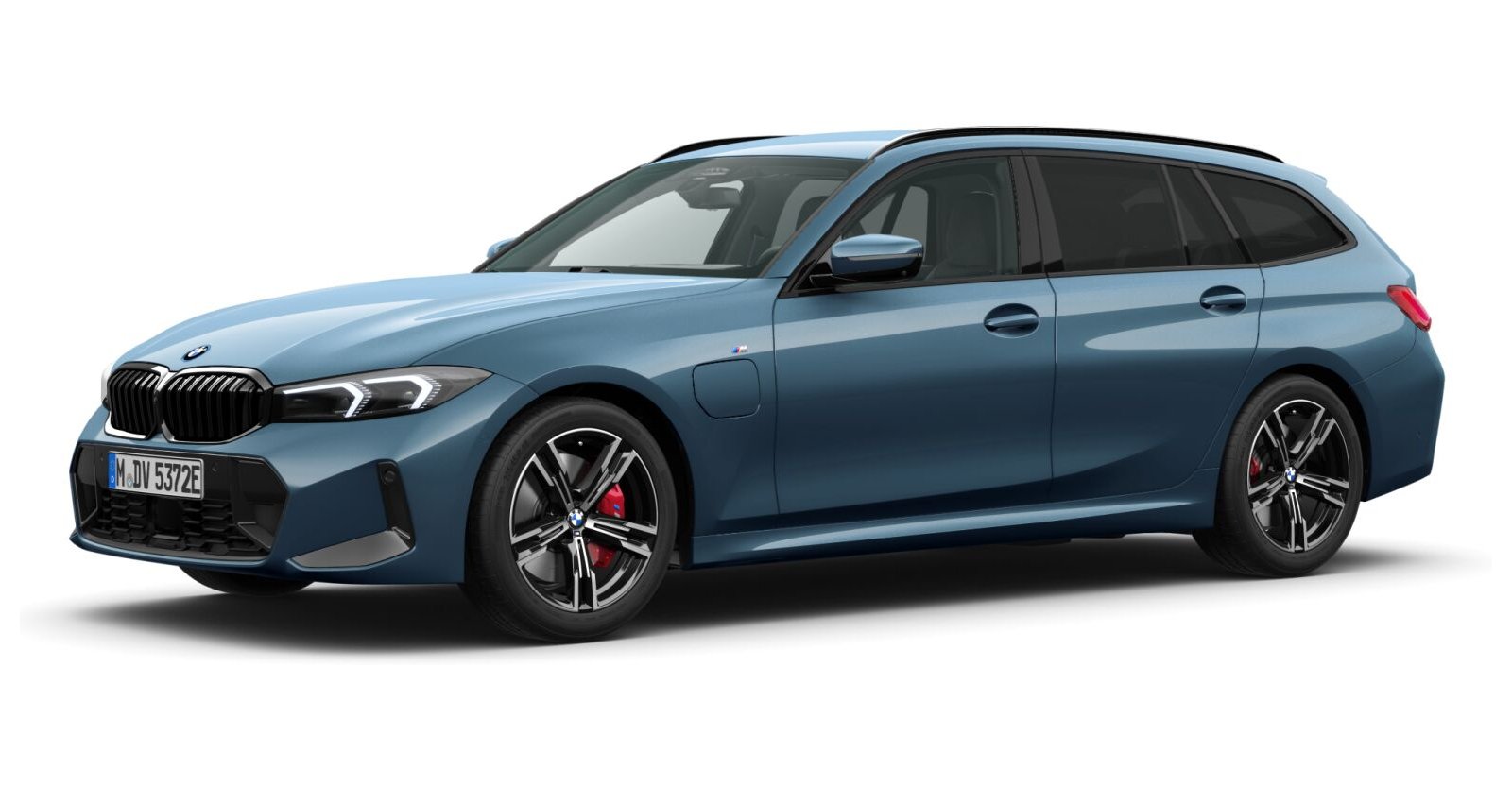 BMW BMW 3er in Blau von vorne BMW BMW 3er in Blau von vorne
