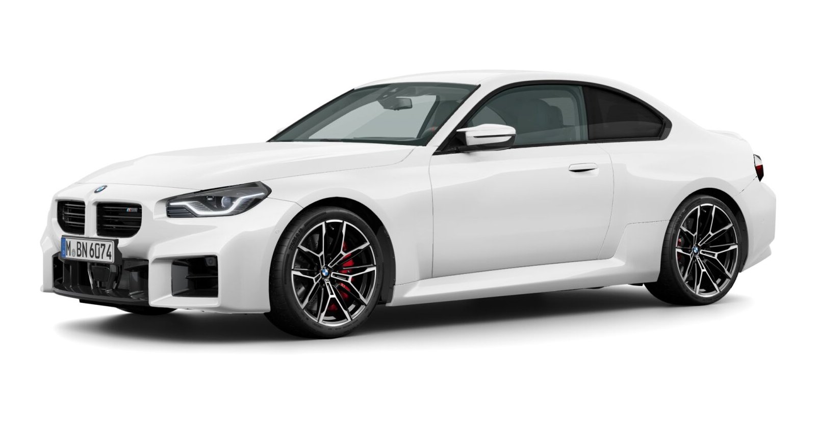 BMW M2 Coupé in Weiß von vorne BMW M2 Coupé in Weiß von vorne