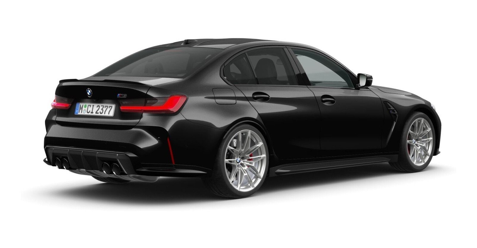 BMW BMW M in Schwarz von hinten BMW BMW M in Schwarz von hinten
