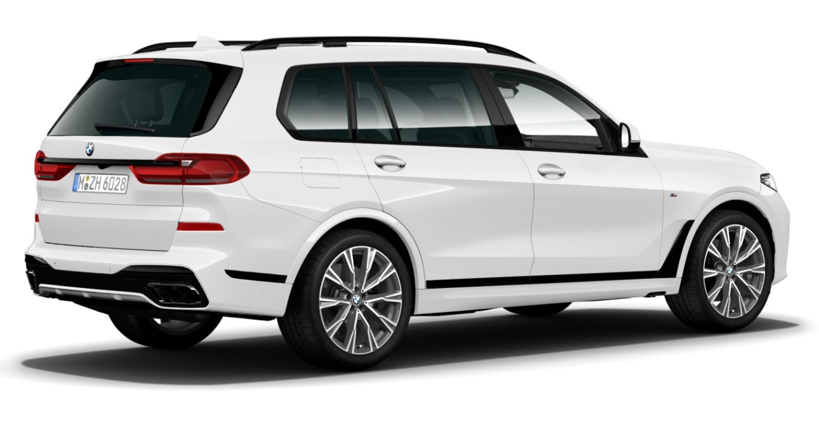 BMW BMW X in Weiß von hinten BMW BMW X in Weiß von hinten
