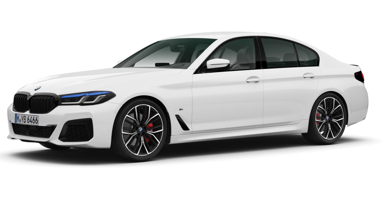 BMW BMW 5er in Weiß von vorne BMW BMW 5er in Weiß von vorne