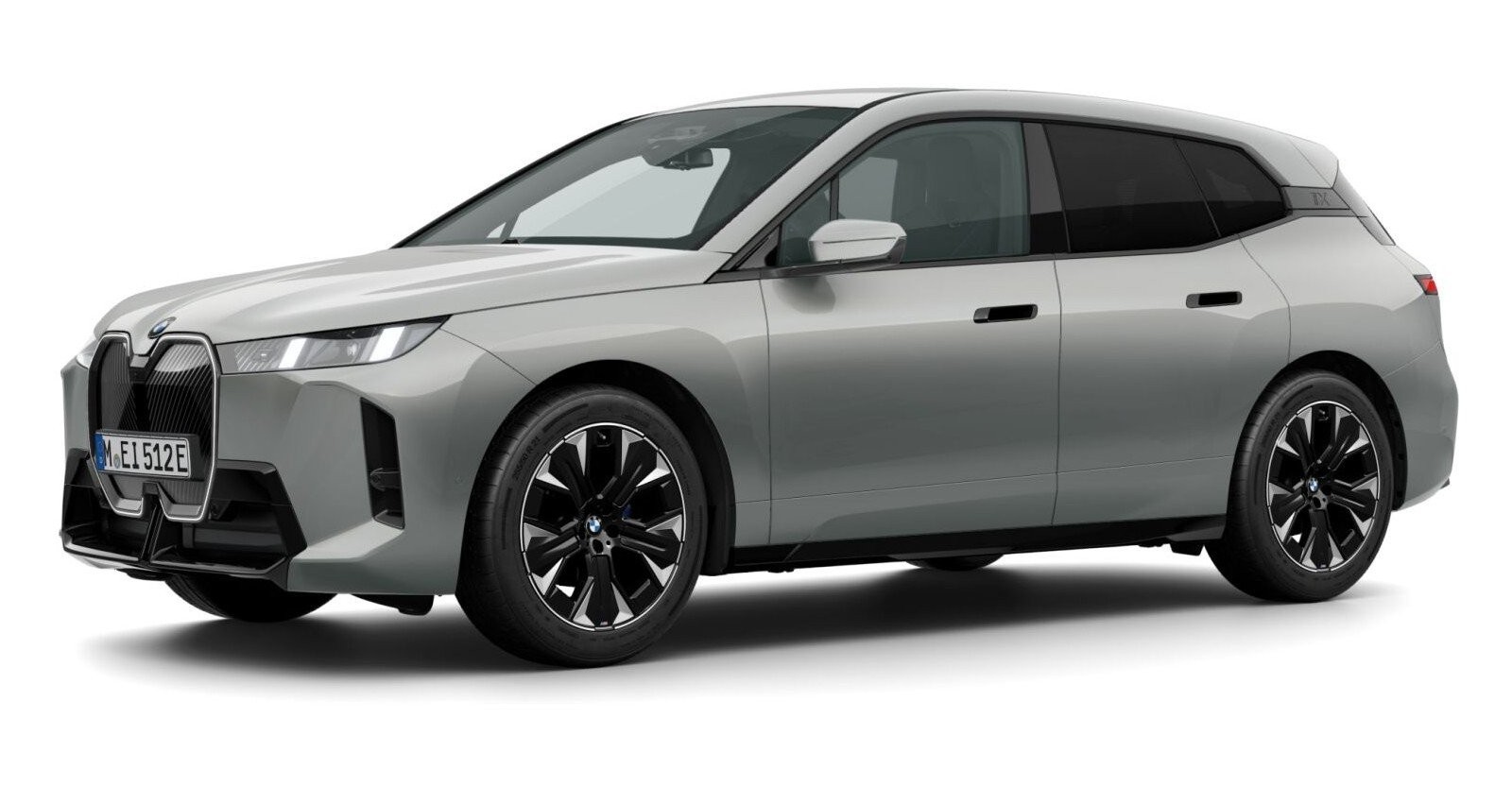 BMW iX xDrive60 in Grau von vorne BMW iX xDrive60 in Grau von vorne