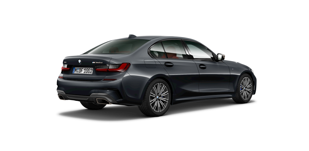 BMW BMW 3er in Grau von hinten BMW BMW 3er in Grau von hinten