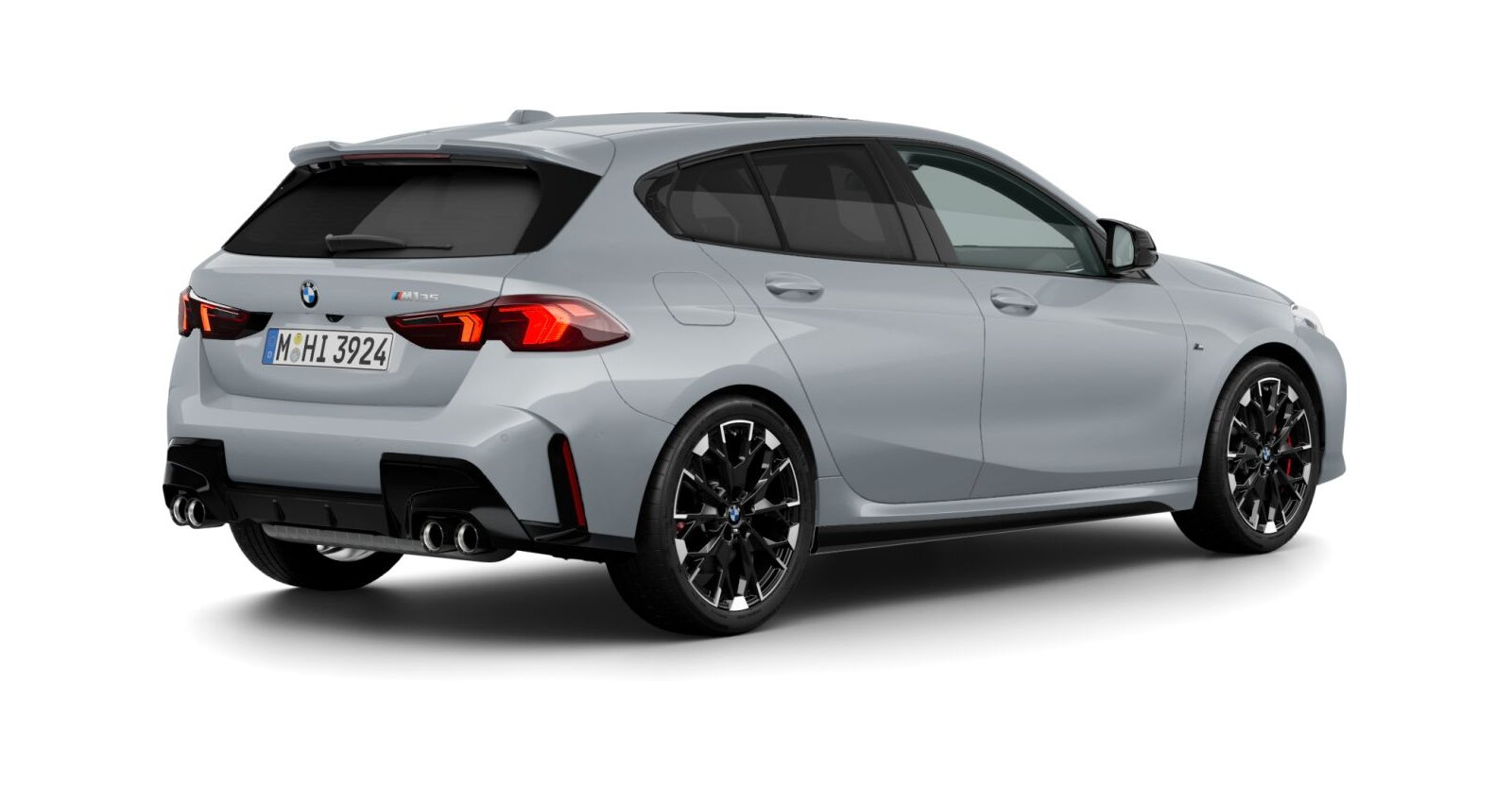 BMW BMW 1er in Grau von hinten