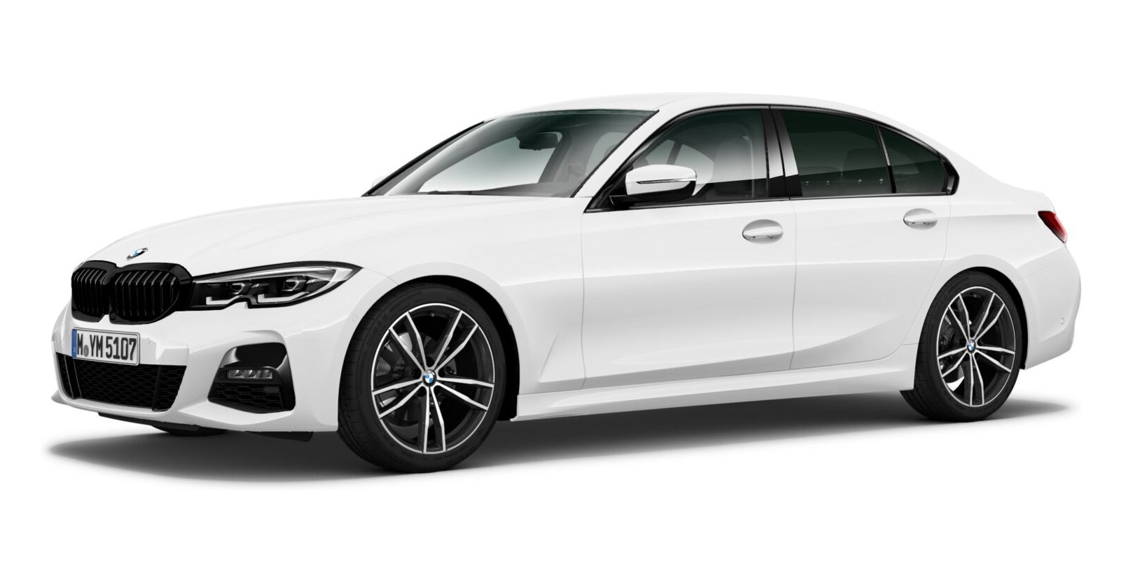 BMW BMW 3er in Weiß von vorne BMW BMW 3er in Weiß von vorne