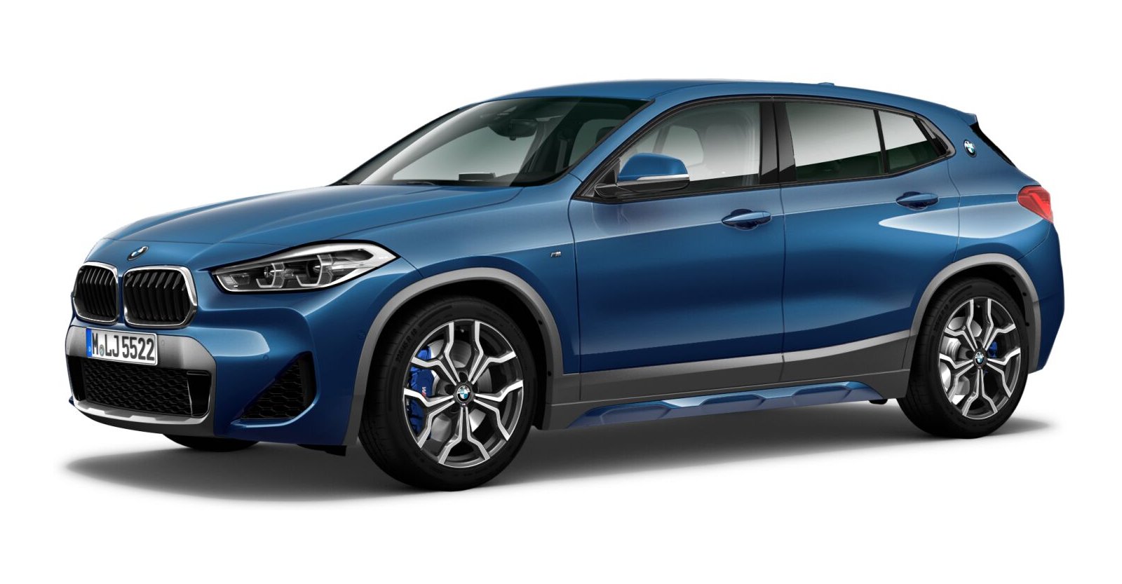 BMW BMW X in Blau von vorne BMW BMW X in Blau von vorne
