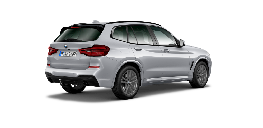 BMW BMW X in Silber von hinten BMW BMW X in Silber von hinten