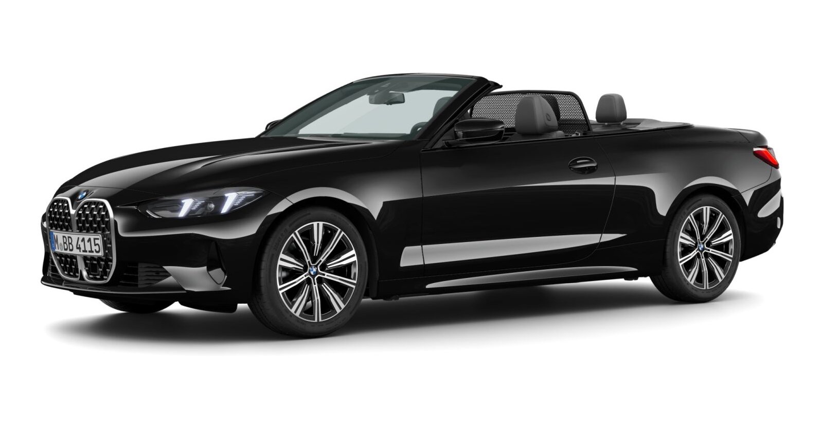 BMW BMW 4er in Schwarz von vorne BMW BMW 4er in Schwarz von vorne