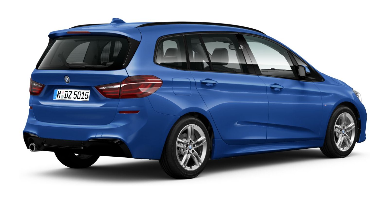 BMW BMW 2er in Blau von hinten BMW BMW 2er in Blau von hinten