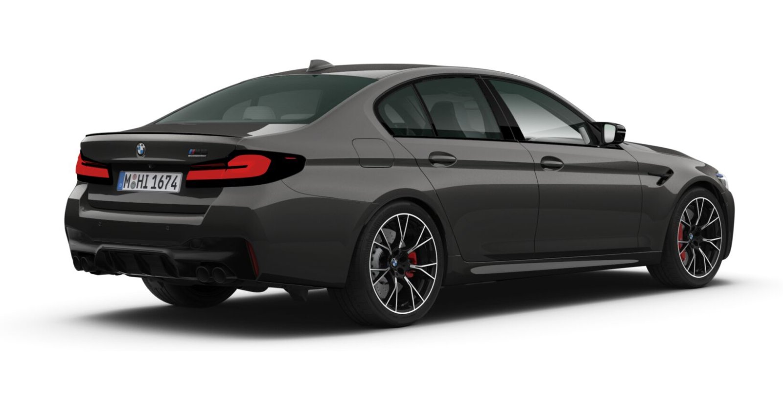 BMW BMW M in Grau von hinten BMW BMW M in Grau von hinten