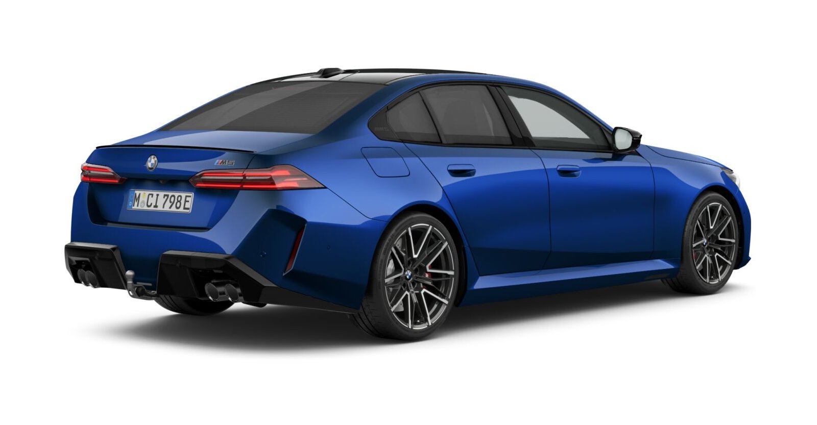 BMW BMW M in Blau von hinten