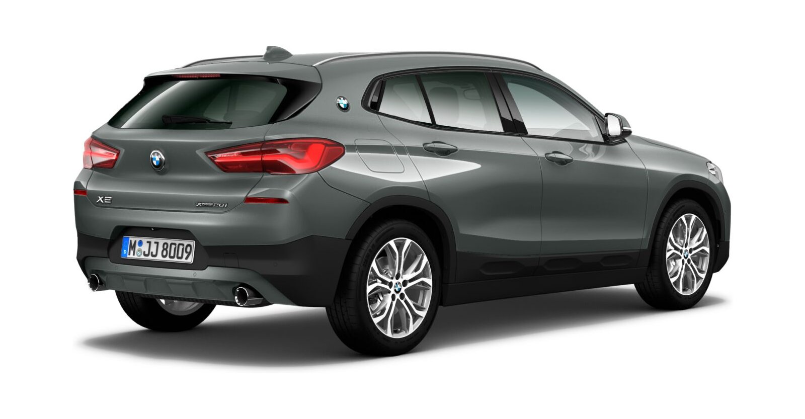 BMW BMW X in Grau von hinten BMW BMW X in Grau von hinten