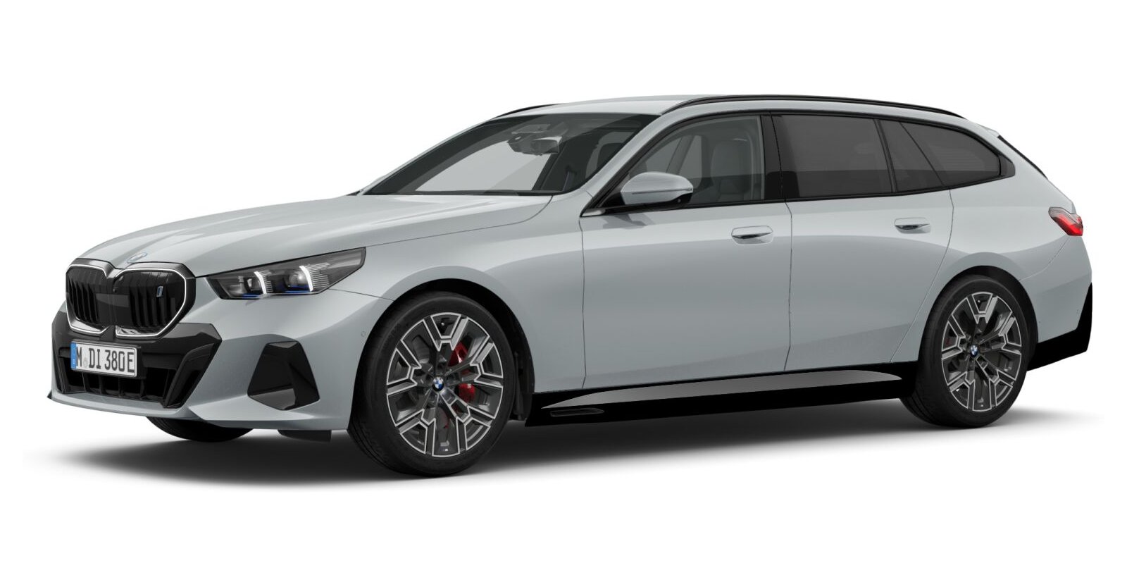 BMW i5 xDrive40 Touring in Grau von vorne BMW i5 xDrive40 Touring in Grau von vorne