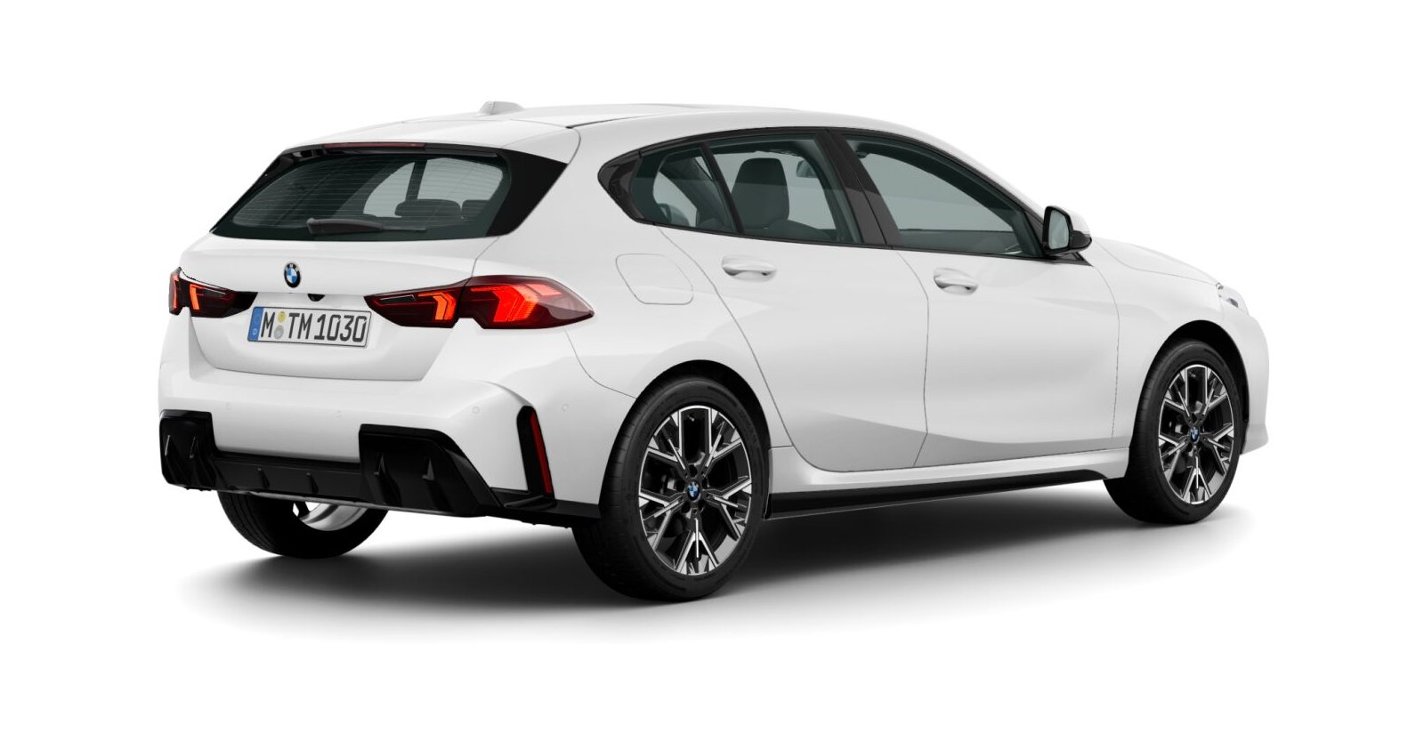 BMW BMW 1er in Weiß von hinten