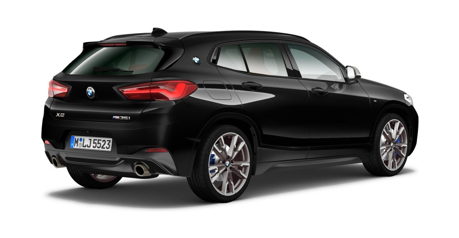 BMW BMW X in Schwarz von hinten BMW BMW X in Schwarz von hinten