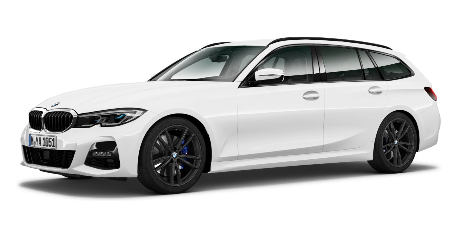 BMW BMW 3er in Weiß von vorne BMW BMW 3er in Weiß von vorne