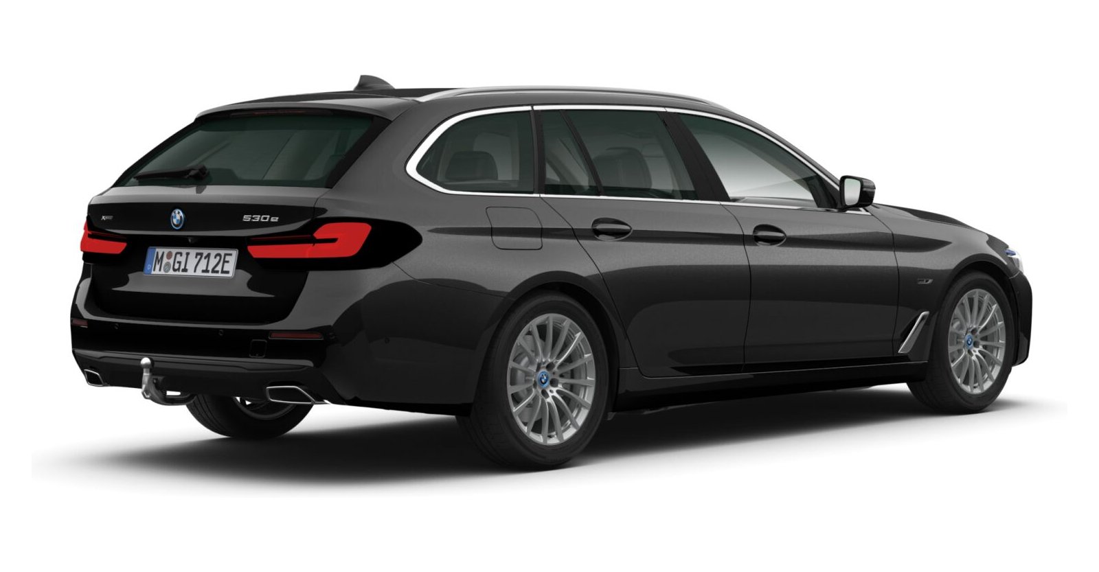 BMW BMW 5er in Schwarz von hinten BMW BMW 5er in Schwarz von hinten