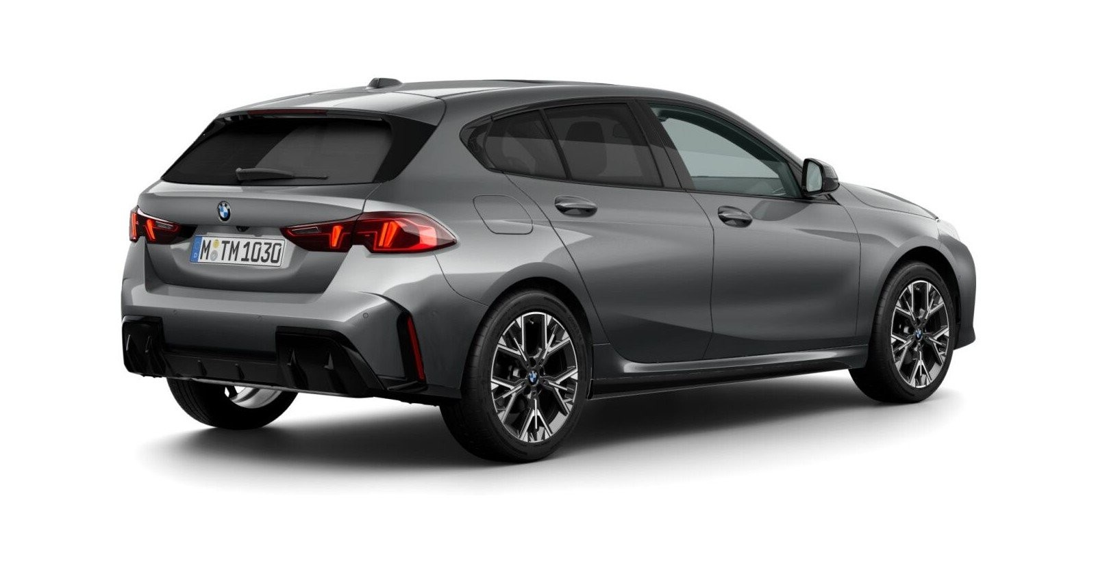 BMW BMW 1er in Grau von hinten BMW BMW 1er in Grau von hinten