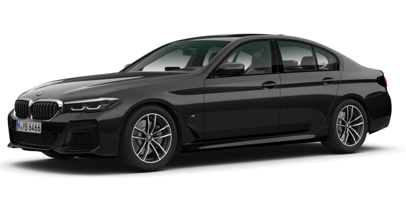 BMW BMW 5er in Schwarz von vorne BMW BMW 5er in Schwarz von vorne