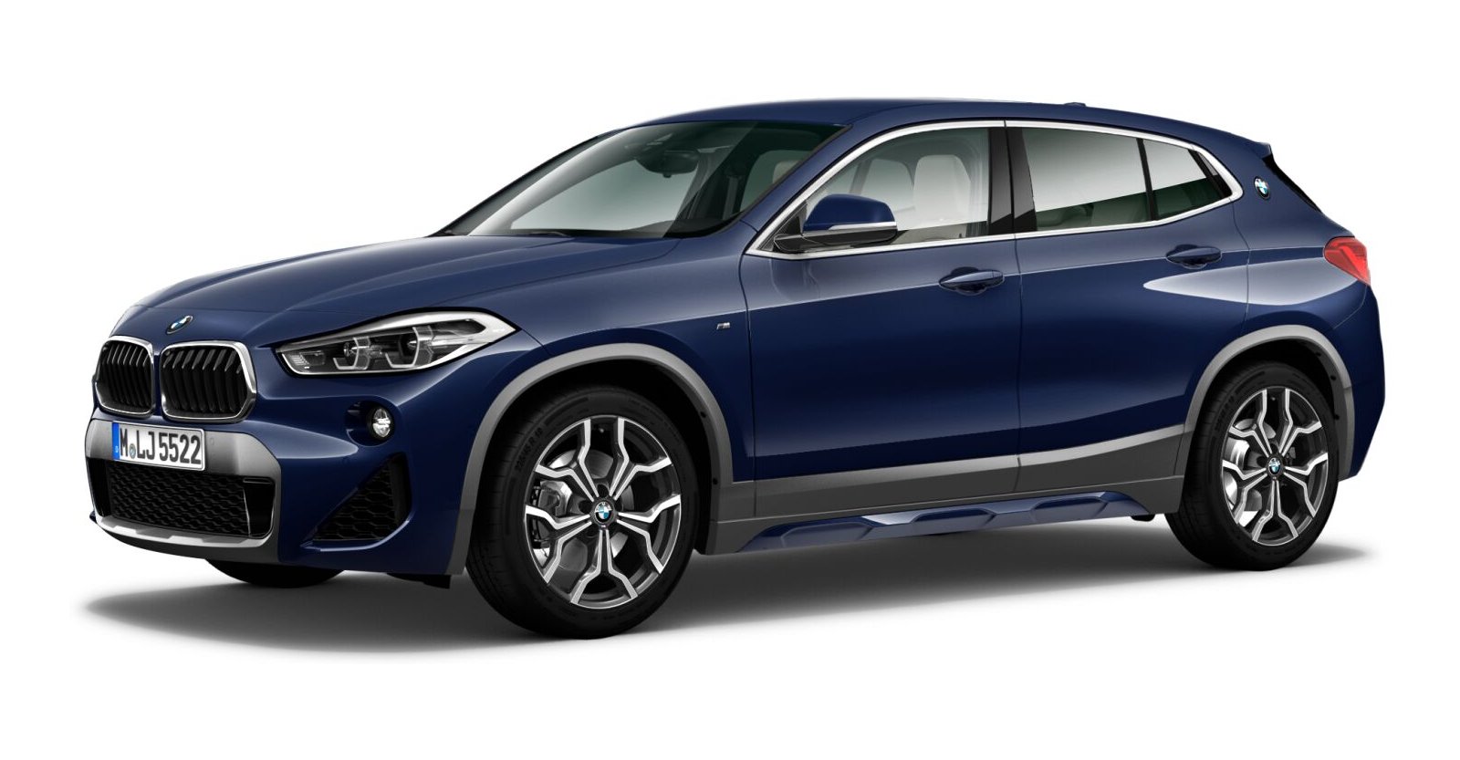 BMW BMW X in Blau von vorne BMW BMW X in Blau von vorne