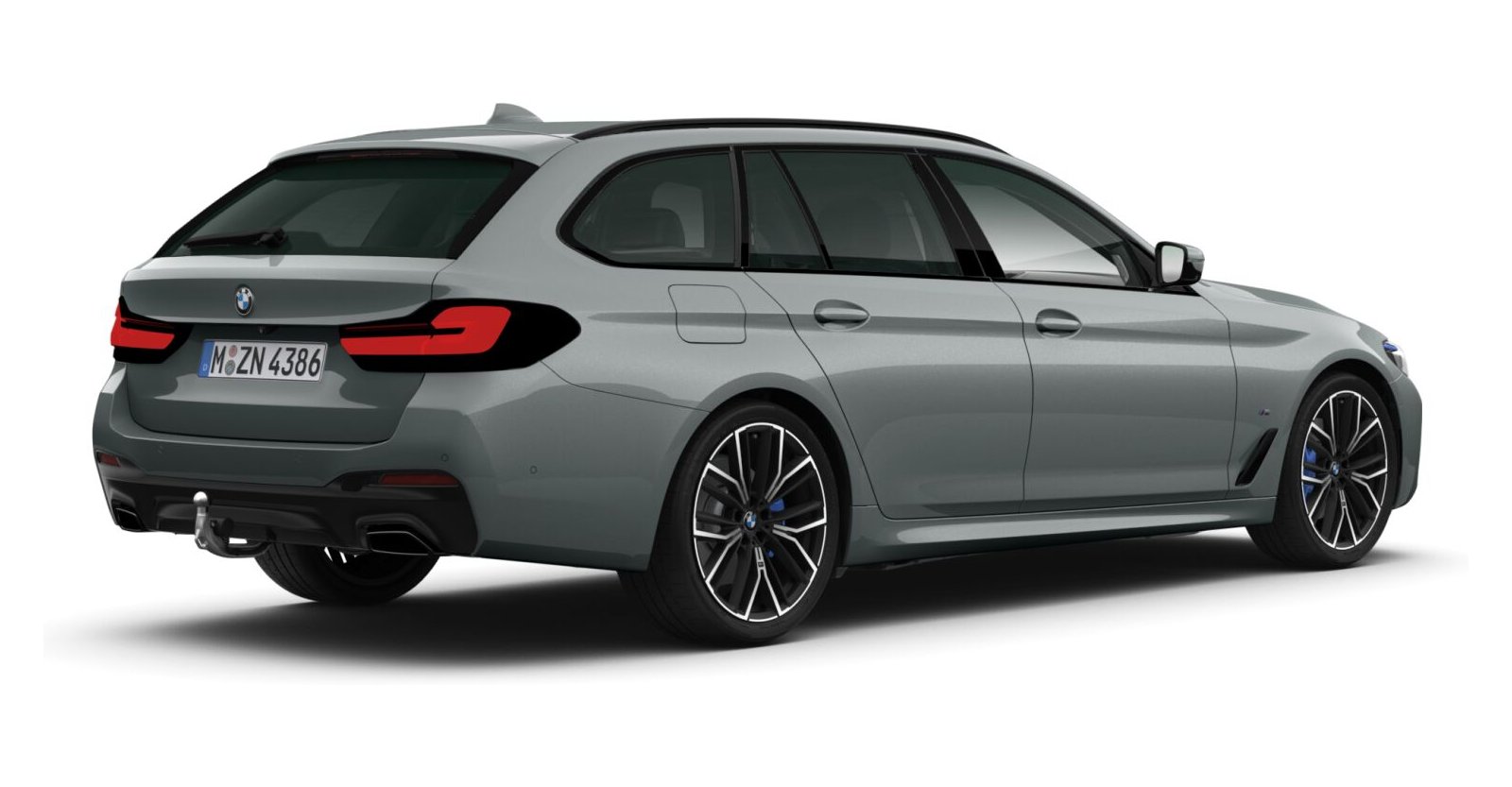 BMW BMW 5er in Grau von hinten BMW BMW 5er in Grau von hinten