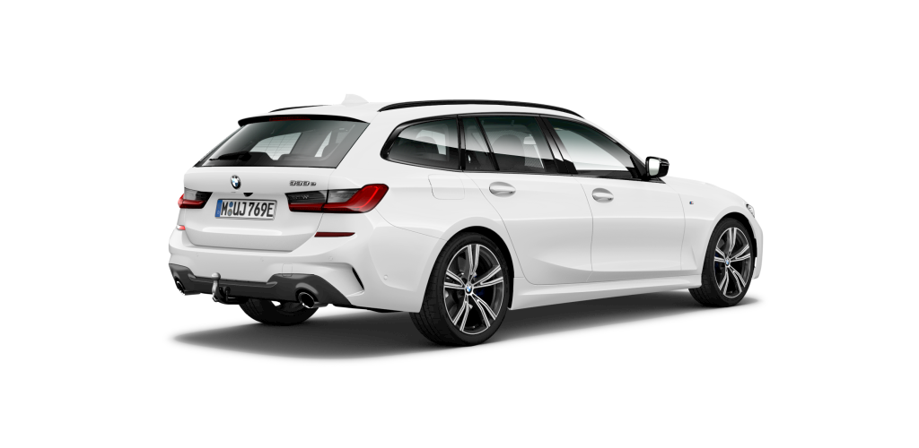 BMW BMW 3er in Weiß von hinten BMW BMW 3er in Weiß von hinten