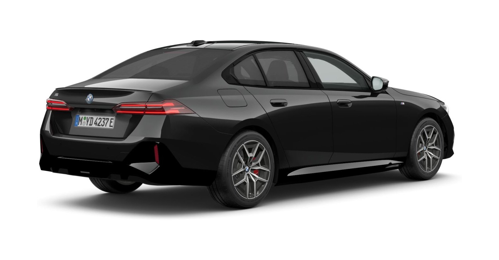 BMW BMW I in Schwarz von hinten BMW BMW I in Schwarz von hinten