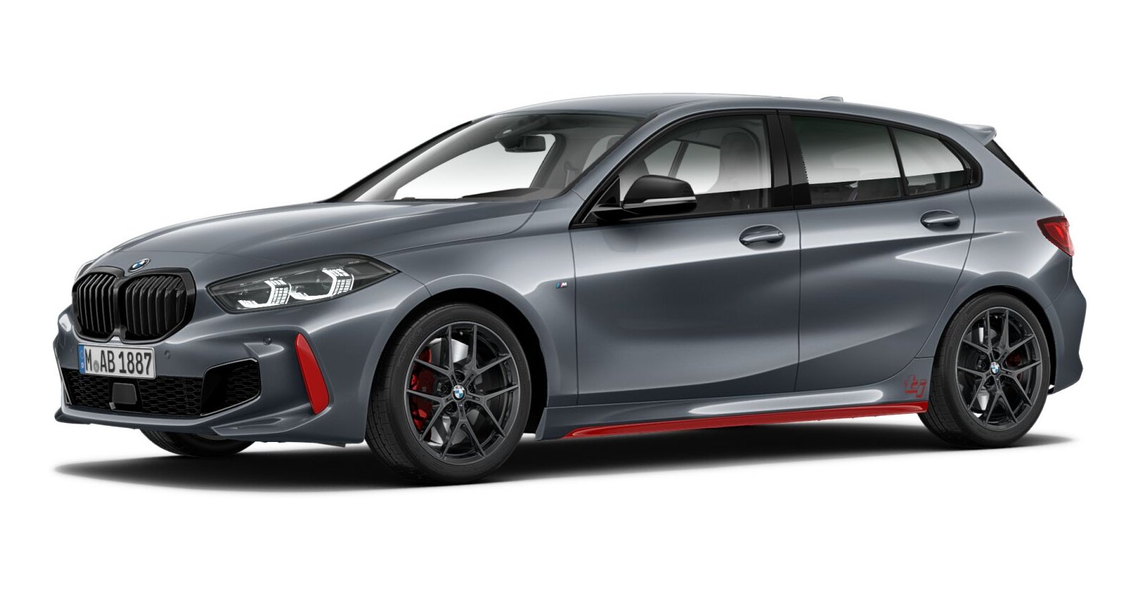 BMW BMW 1er in Grau von vorne