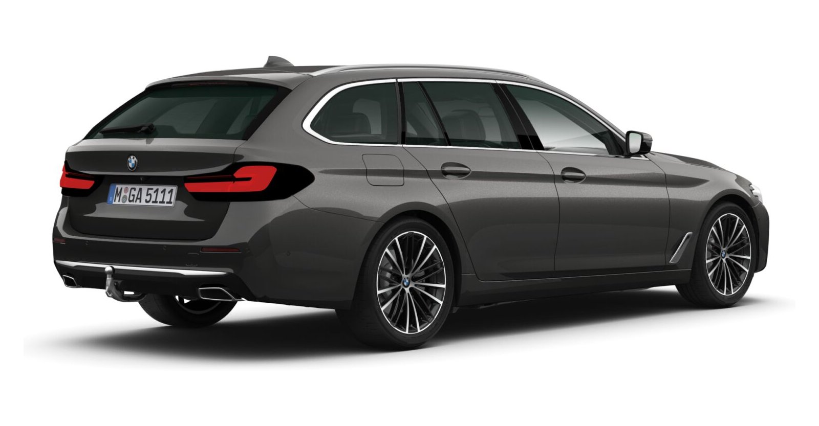 BMW BMW 5er in Grau von hinten BMW BMW 5er in Grau von hinten