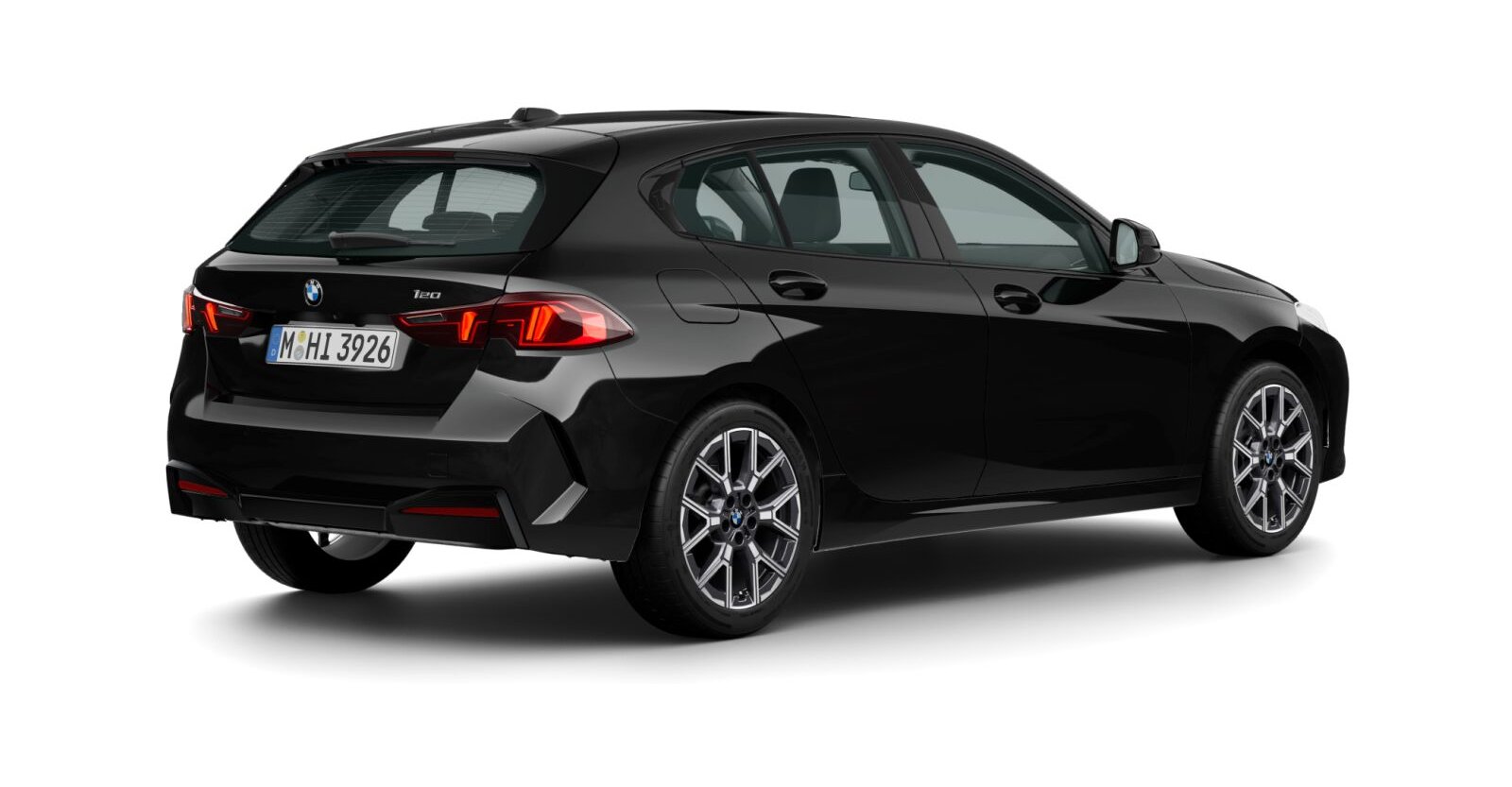 BMW BMW 1er in Schwarz von hinten BMW BMW 1er in Schwarz von hinten