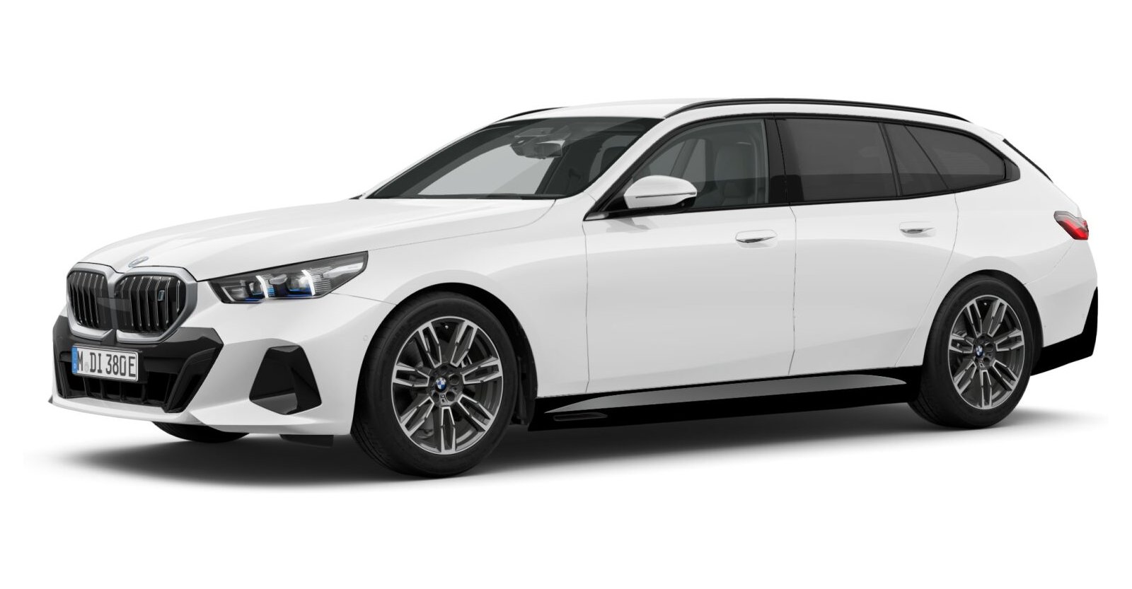 BMW i5 eDrive40 Touring in Weiß von vorne BMW i5 eDrive40 Touring in Weiß von vorne